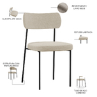 Cadeira Decorativa Estofada Para Sala De Jantar Melina L02 Li