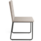 Cadeira Decorativa Estofada Para Sala De Jantar Preto Maya L0