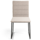 Cadeira Decorativa Estofada Para Sala De Jantar Preto Maya L0