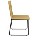 Cadeira Decorativa Estofada Para Sala De Jantar Preto Maya L0