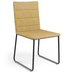 Cadeira Decorativa Estofada Para Sala De Jantar Preto Maya L0