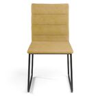 Cadeira Decorativa Estofada Para Sala De Jantar Preto Maya L0