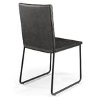 Cadeira Decorativa Estofada Para Sala De Jantar Preto Maya L0