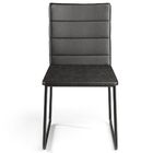 Cadeira Decorativa Estofada Para Sala De Jantar Preto Maya L0