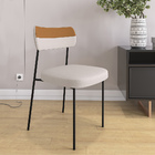 Cadeira Decorativa Estofada Sala De Jantar Melina L02 Linho C