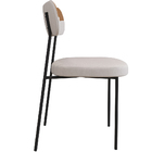 Cadeira Decorativa Estofada Sala De Jantar Melina L02 Linho C