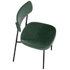 Cadeira Decorativa Estofada Sala De Jantar Mila Laminado Verd