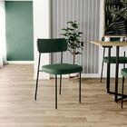 Cadeira Decorativa Estofada Sala De Jantar Mila Laminado Verd