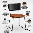 Cadeira Decorativa Estofada Sala Jantar Allana L02 Couríssimo