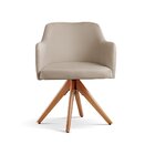 Cadeira Decorativa Giratória Eros Bege