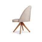 Cadeira Decorativa Giratória Lua Bege