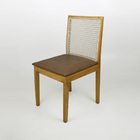 Cadeira Decorativa Nicoly Em Madeira Maciça E Tela Sextavada