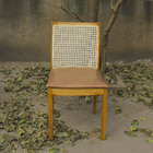 Cadeira Decorativa Nicoly Em Madeira Maciça E Tela Sextavada