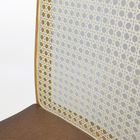 Cadeira Decorativa Nicoly Em Madeira Maciça E Tela Sextavada