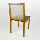 Cadeira Decorativa Nicoly Em Madeira Maciça E Tela Sextavada