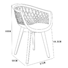 Cadeira Decorativa Para Sala De Jantar Madri Com Base De Made