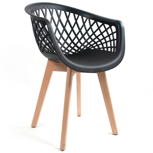 Cadeira Decorativa Para Sala De Jantar Madri Com Base De Made