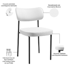 Cadeira Decorativa Para Sala De Jantar Melina L02 Facto Branc