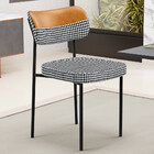 Cadeira Decorativa Para Sala De Jantar Melina L02 Faixa Courí