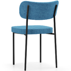 Cadeira Decorativa Para Sala De Jantar Melina L02 Linho Azul