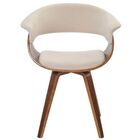 Cadeira Decorativa Para Sala De Jantar Ohana Fixa Linho Bege