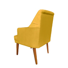 Cadeira Decorativa Paris Retro Suede Mostarda - Dominic Decor