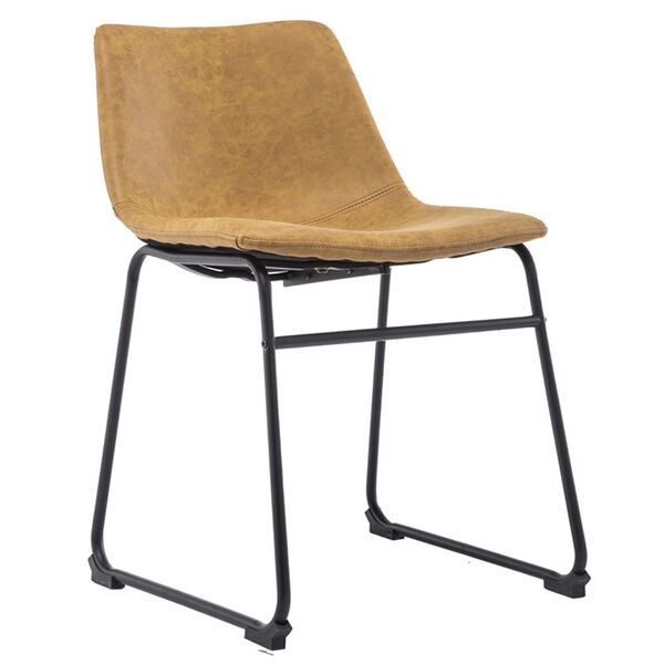 Cadeira Decorativa Sala De Estar Recepção Fixa Maia Pu Sintét