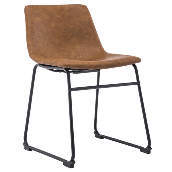 Cadeira Decorativa Sala De Estar Recepção Fixa Maia Pu Sintét