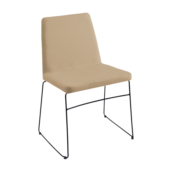 Cadeira Decorativa Sala De Jantar Anne Linho Bege G17 - Gran