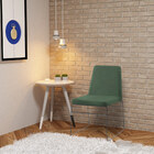 Cadeira Decorativa Sala De Jantar Anne Linho Verde G17 - Gran