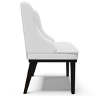 Cadeira Decorativa Sala De Jantar Base Fixa De Madeira Firenz