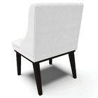 Cadeira Decorativa Sala De Jantar Base Fixa De Madeira Firenz