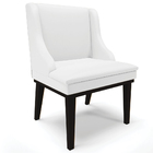 Cadeira Decorativa Sala De Jantar Base Fixa De Madeira Firenz