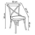 Cadeira Decorativa Sala De Jantar Cozinha Danna Rattan Natura