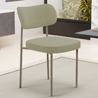 Cadeira Decorativa Sala De Jantar Melina Base Arena L02 Boucl