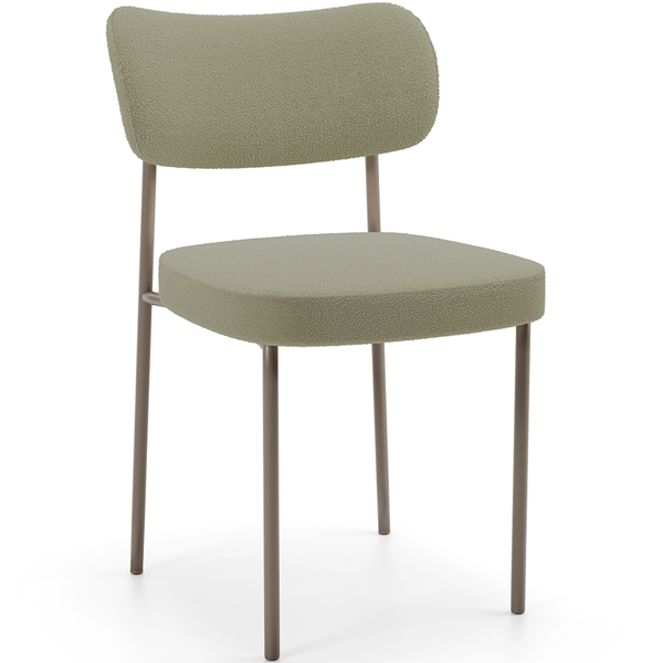 Cadeira Decorativa Sala De Jantar Melina Base Arena L02 Boucl