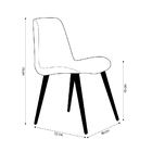 Cadeira Decorativa Sala De Jantar Pés De Madeira Meyer Linho