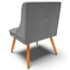 Cadeira Decorativa Sala De Jantar Pés Palito De Madeira Firen