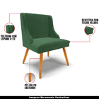 Cadeira Decorativa Sala De Jantar Pés Palito De Madeira Firen