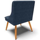 Cadeira Decorativa Sala De Jantar Pés Palito De Madeira Firen