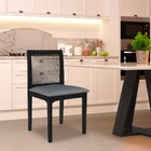 Cadeira Decorativa Sala De Jantar Steve Ébano G55 - Gran Belo