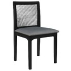 Cadeira Decorativa Sala De Jantar Steve Ébano G55 - Gran Belo