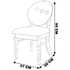 Cadeira Decorativa Sala De Jantar Teseu Madeira Maciça Poliés