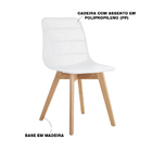 Cadeira Decorativa Sala E Cozinha Aquilae (pp) Branco G56 - G