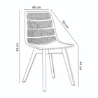 Cadeira Decorativa Sala E Cozinha Aquilae (pp) Preto G56 - Gr