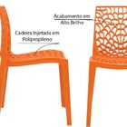 Cadeira Decorativa Sala E Cozinha Cruzzer (pp) Laranja G56 -