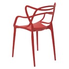 Cadeira Decorativa Sala E Cozinha Feliti (pp) Vermelha G56 -