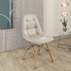 Cadeira Decorativa Sala E Escritório Cadenna Pu Sintético Nud