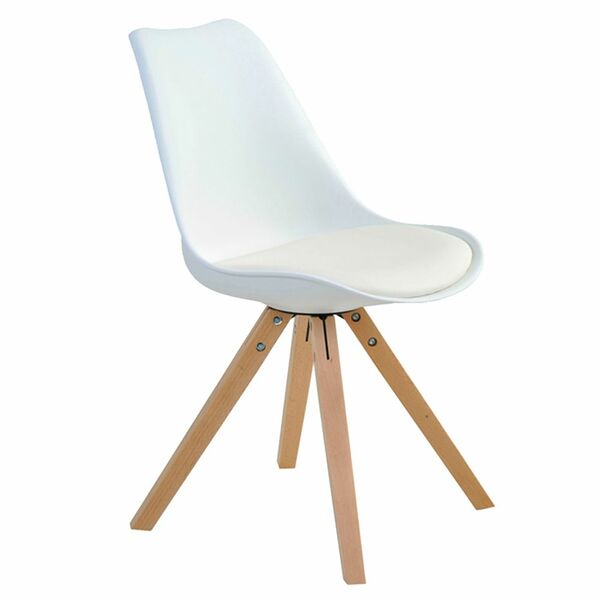 Cadeira Decorativa Sala E Escritório Neo (pp) Branca G56 - Gr