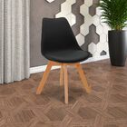 Cadeira Decorativa Sala E Escritório Selfcare (pp) Preta G56